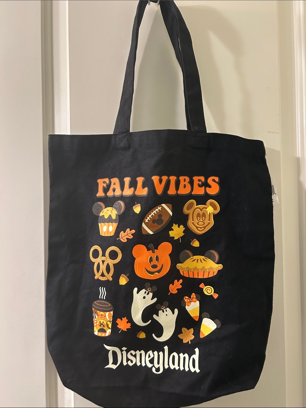 Disneyland Fall Vibes Black Tote